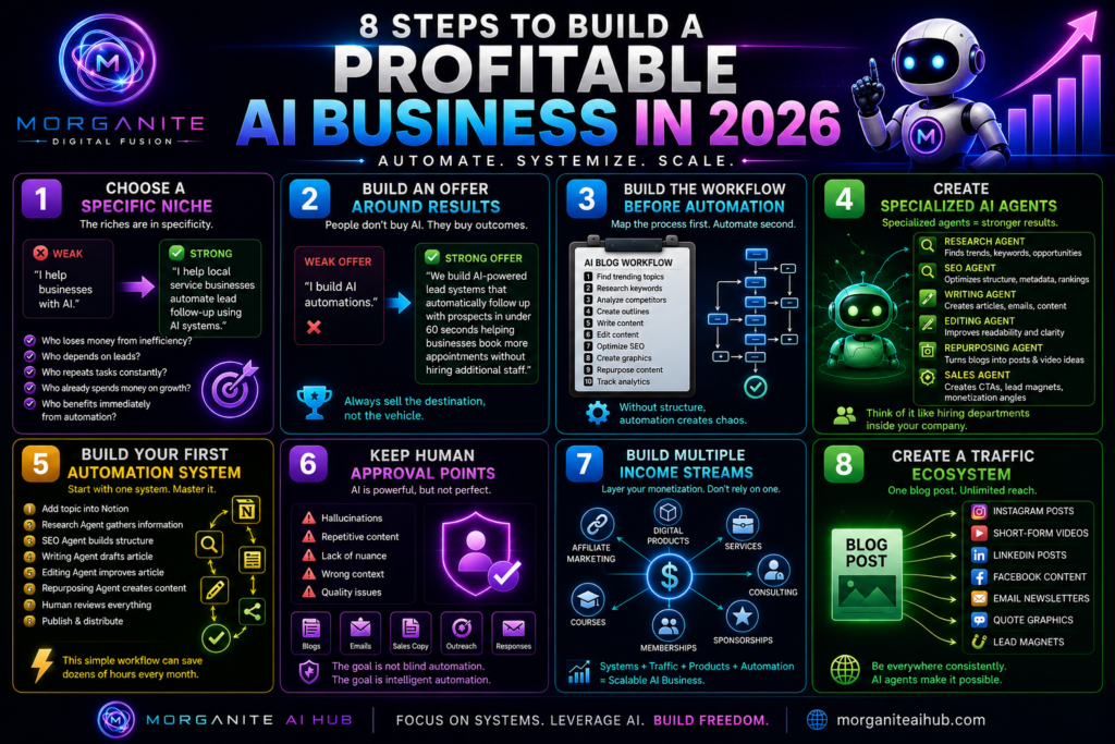8 steps to build an ai business