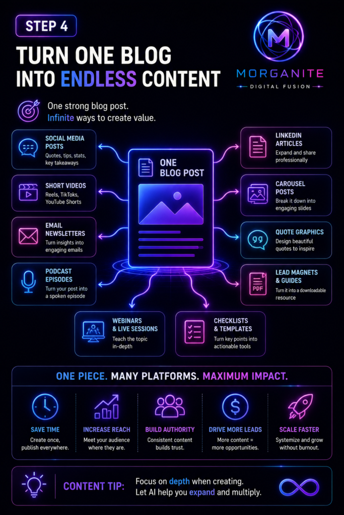create infinite content from one blog